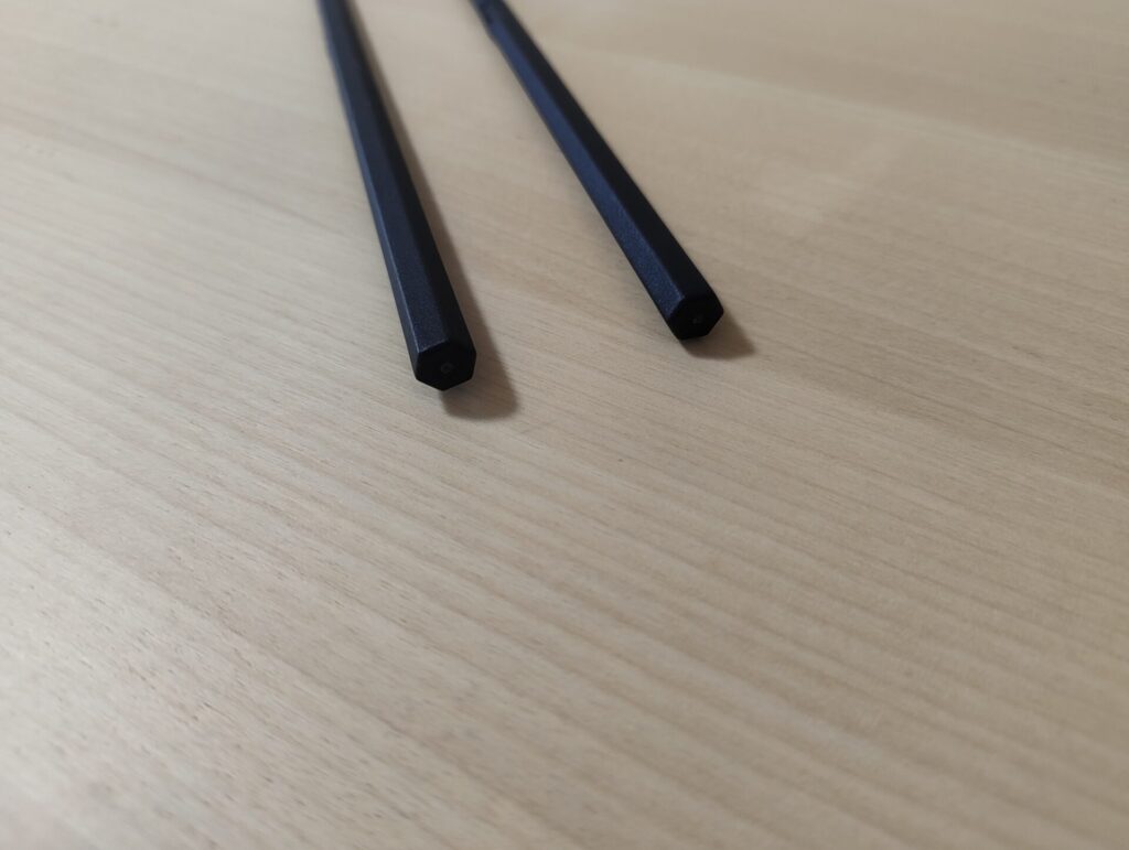 無印良品のシリコーン菜箸の持ち手部分。